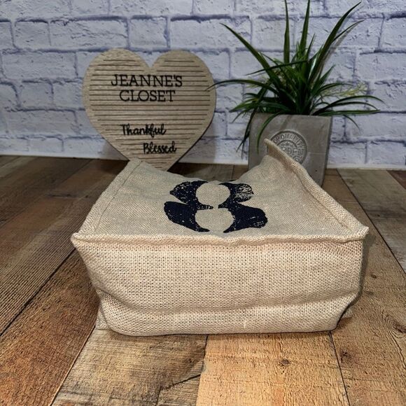 FEED target collaboration burlap tote bag - Picture 3 of 12